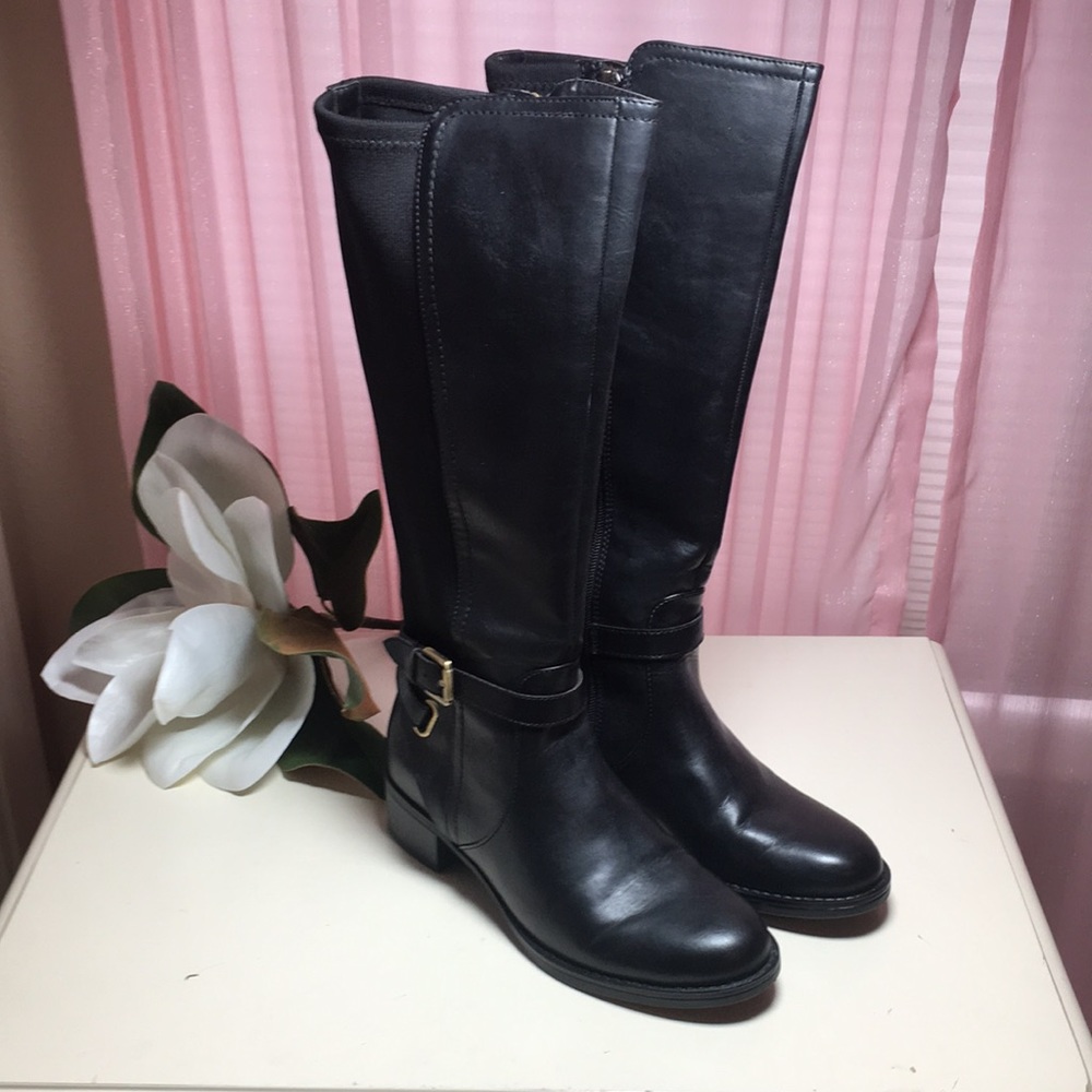 Franco Sarto Black tall boots size 7